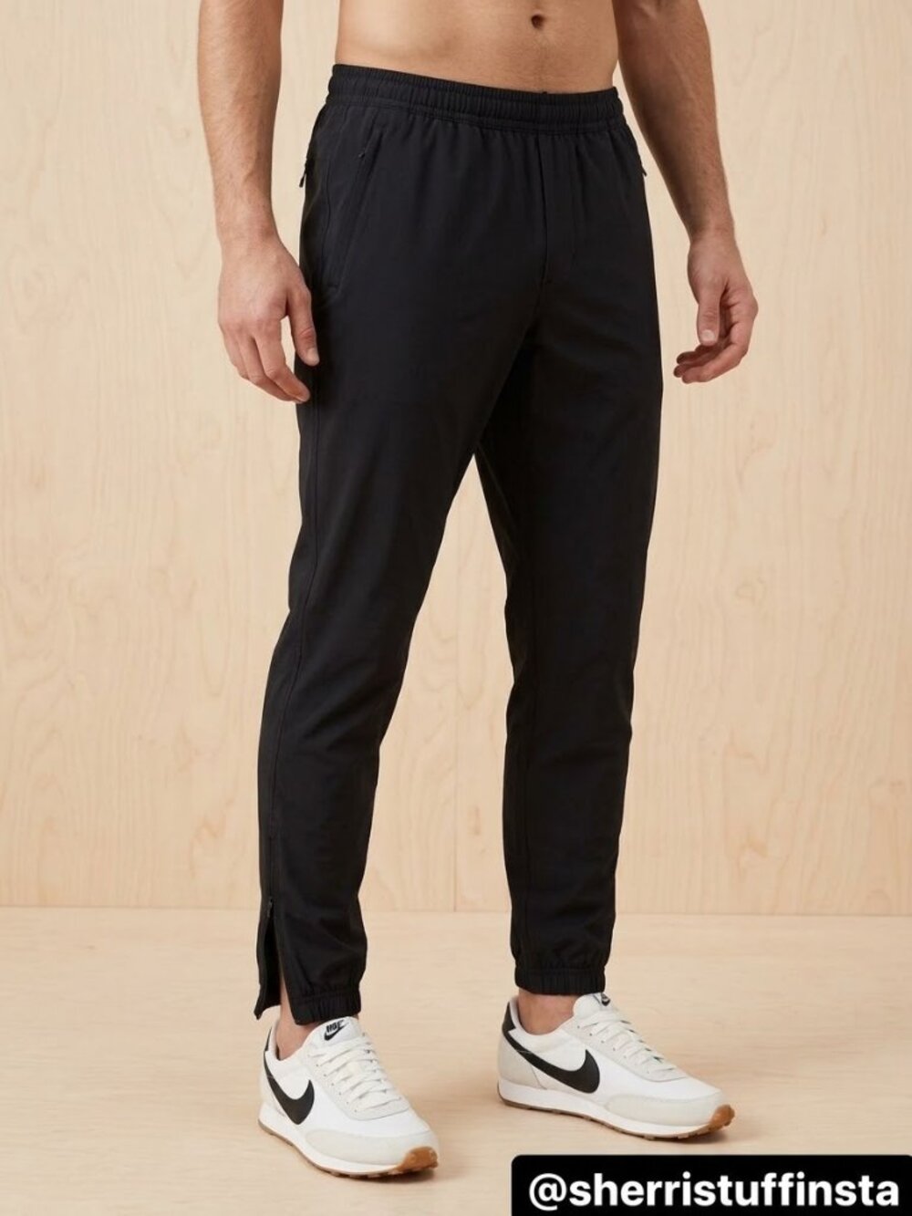 NWOT Lululemon Mens Water-Repellent Pull-On Golf Pants Black Windproof L